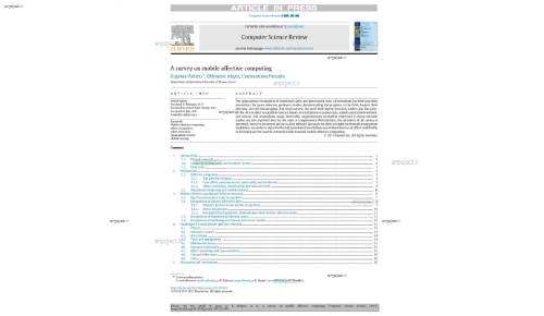A survey on mobile affective computing